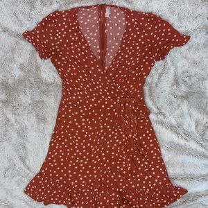 Wrap Sun Dress Polka Dot